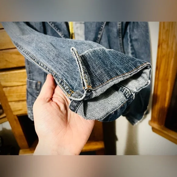 Small Level 99 Fitted Jean/Denim Jacket - Picture 6 of 8